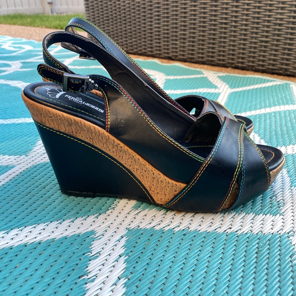 Fergalicious Black Wedges 🌈 Trim